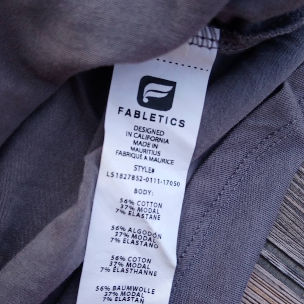 Fabletics Gray Lightweight Athletic Top - image 5